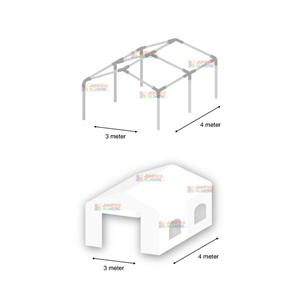 Partytent 4x3 Meter